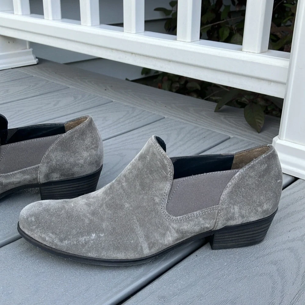 PAUL GREEN Women’s Suede Ankle Boots Grey Size 7 - Picture 5 of 12